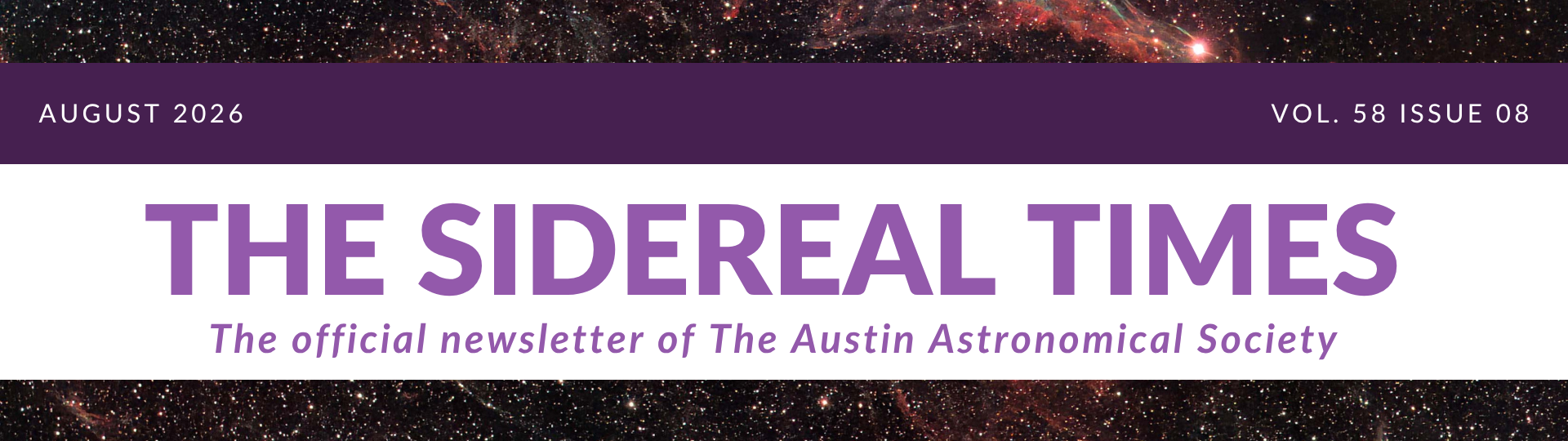August Sidereal Times